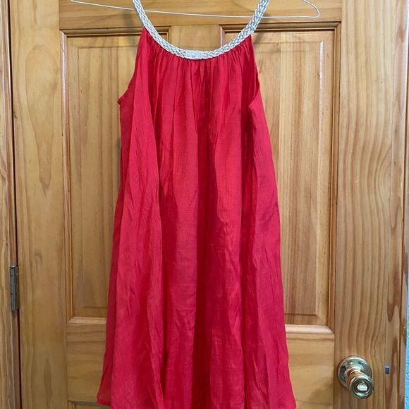Altar’d state red dress with metallic braided rope straps size xs - Picture 4 of 6